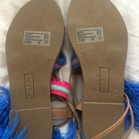 Brash Women's Rio Leg Wrap Flat Sandal - Brand New - Picture 7 of 7